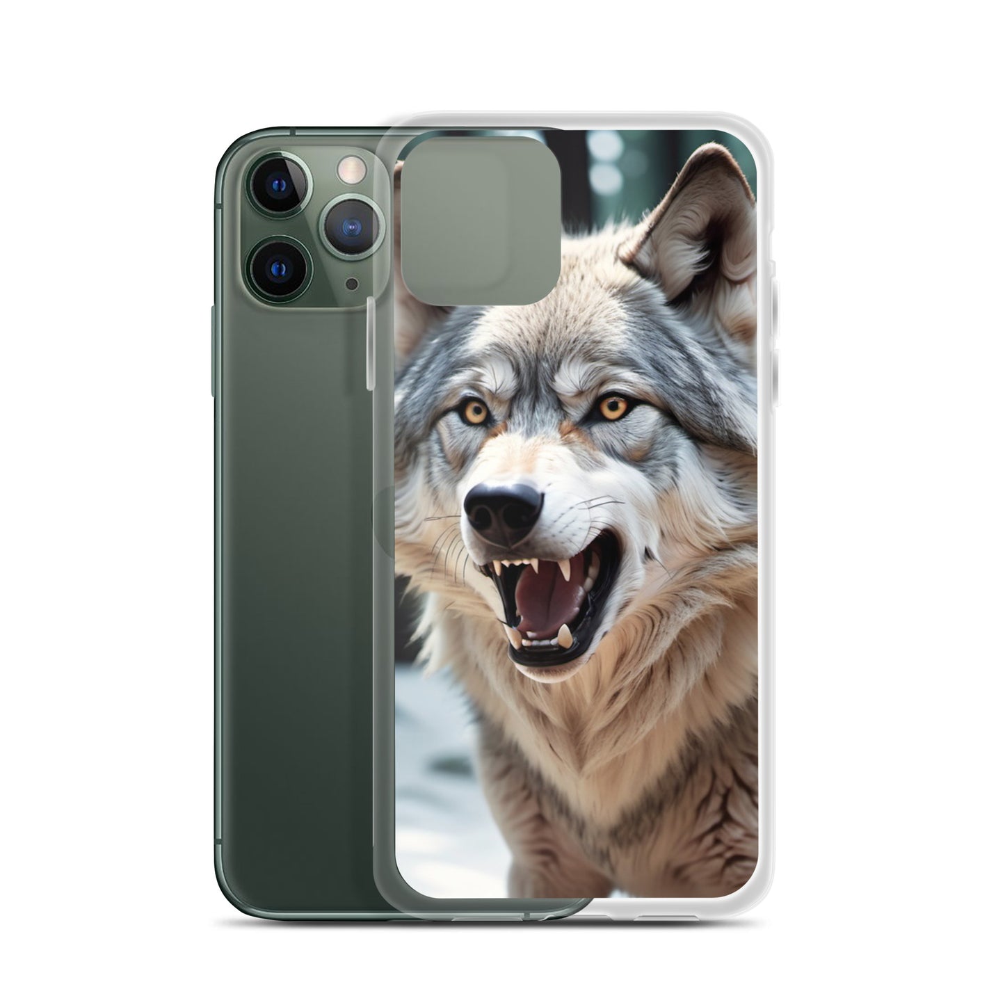 Fierce Wolf iPhone 13 Case – Compatible with iPhone 11, iPhone 16 Pro & More