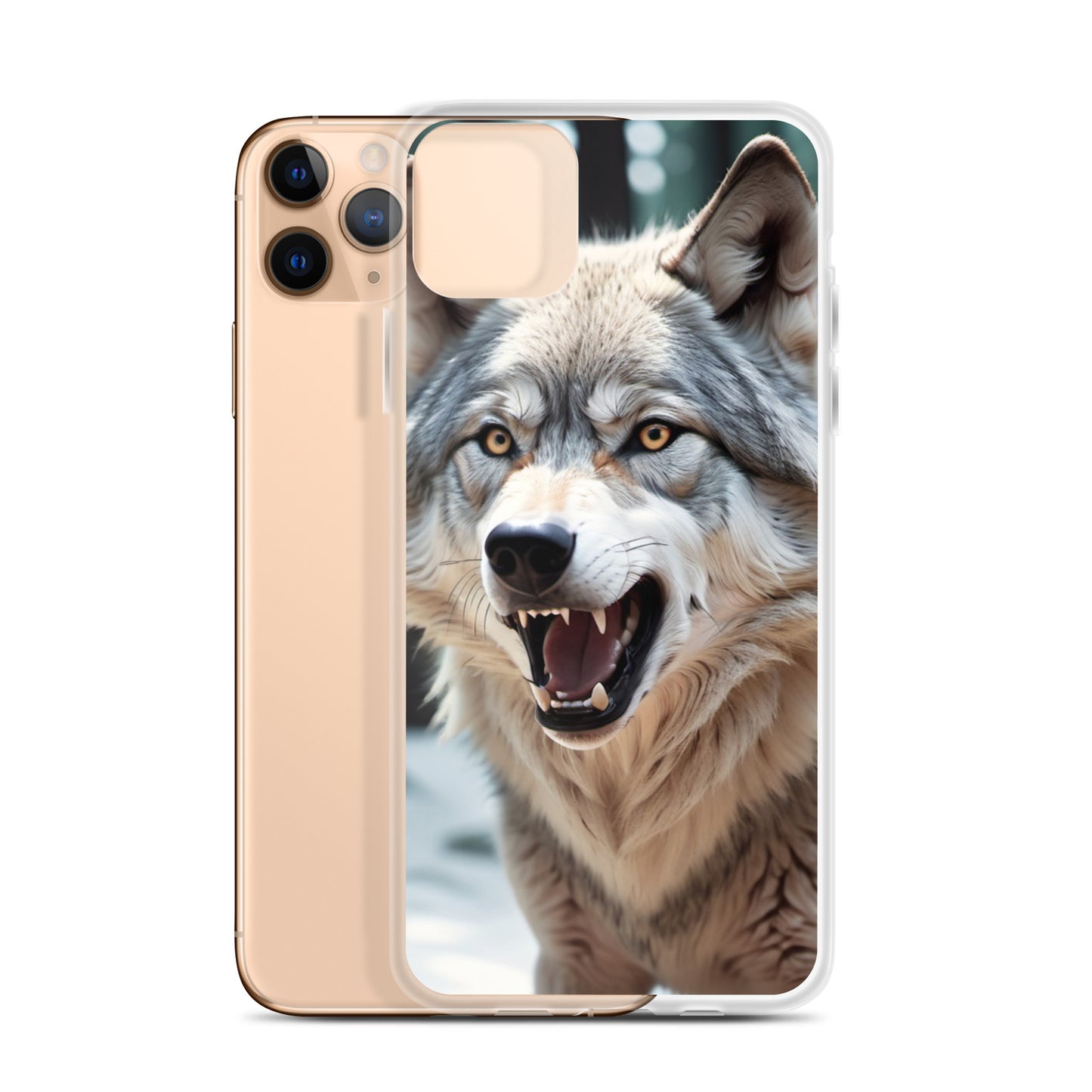 Fierce Wolf iPhone 13 Case – Compatible with iPhone 11, iPhone 16 Pro & More