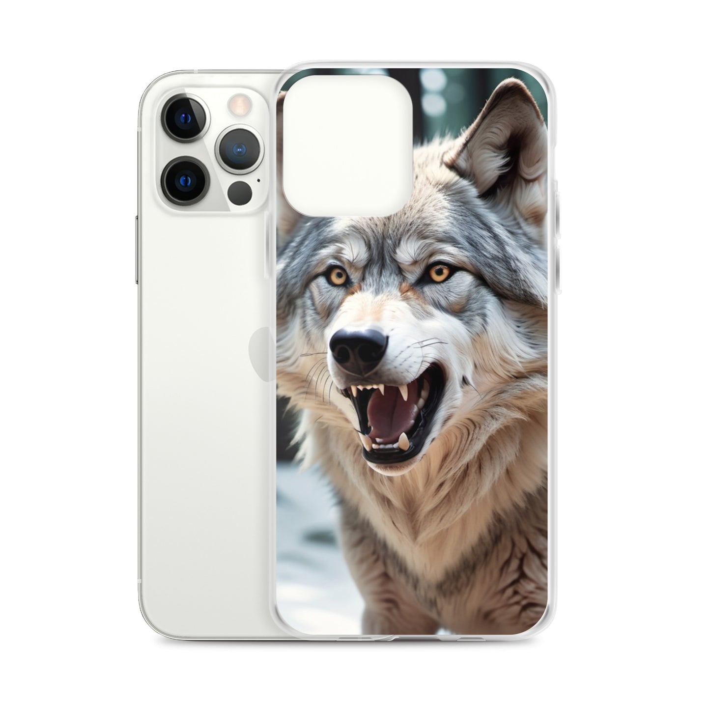 Fierce Wolf iPhone 13 Case – Compatible with iPhone 11, iPhone 16 Pro & More