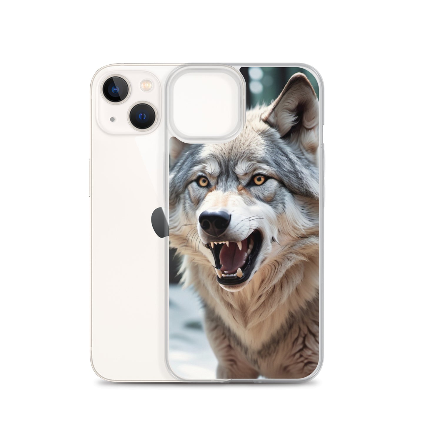 Fierce Wolf iPhone 13 Case – Compatible with iPhone 11, iPhone 16 Pro & More