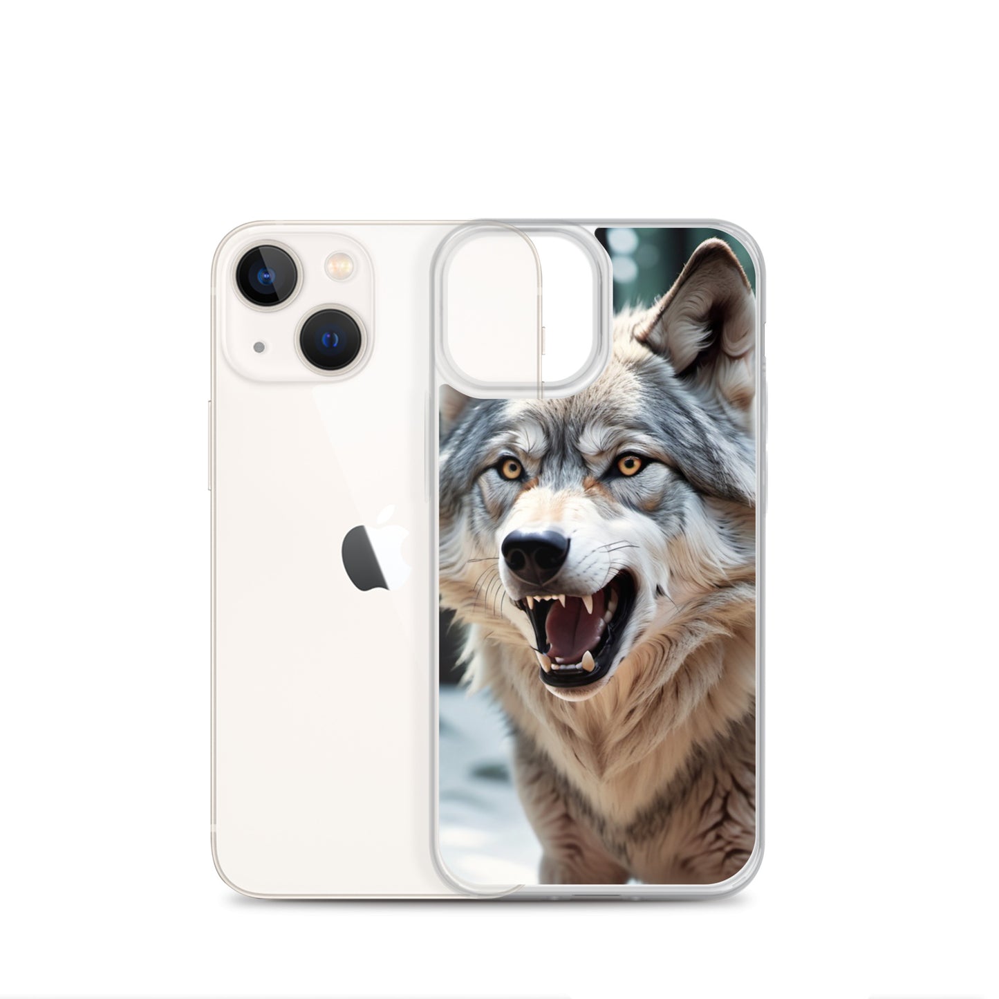 Fierce Wolf iPhone 13 Case – Compatible with iPhone 11, iPhone 16 Pro & More