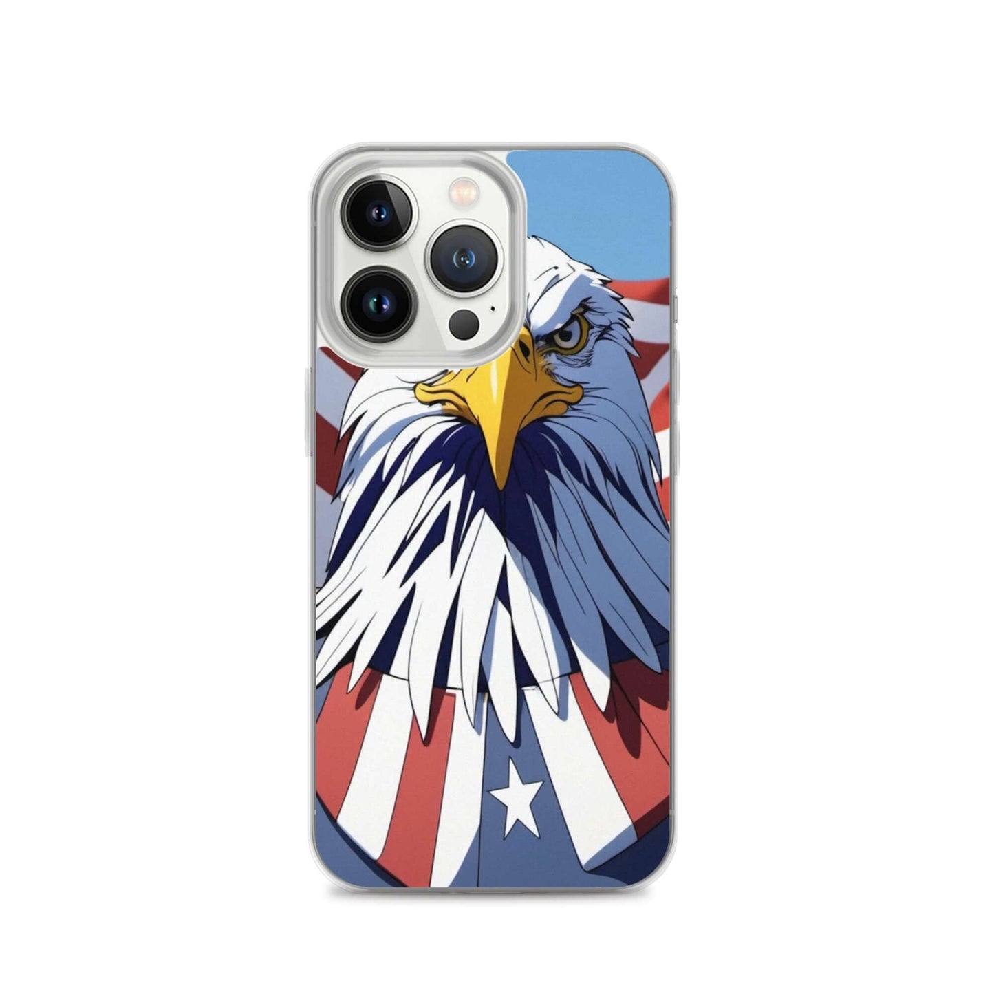 🦅 Superficient iPhone 15 Plus Case: Cartoon Bald Eagle Design (Fits iPhone 7–16) iPhone 13 Pro
