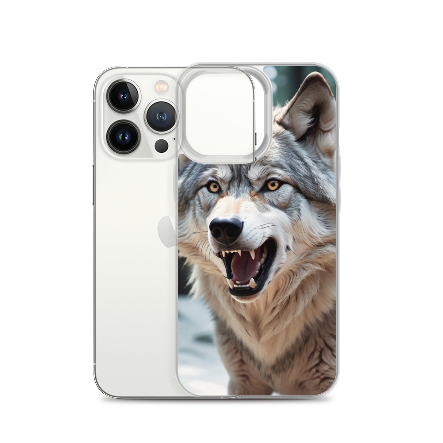 Fierce Wolf iPhone 13 Case – Compatible with iPhone 11, iPhone 16 Pro & More