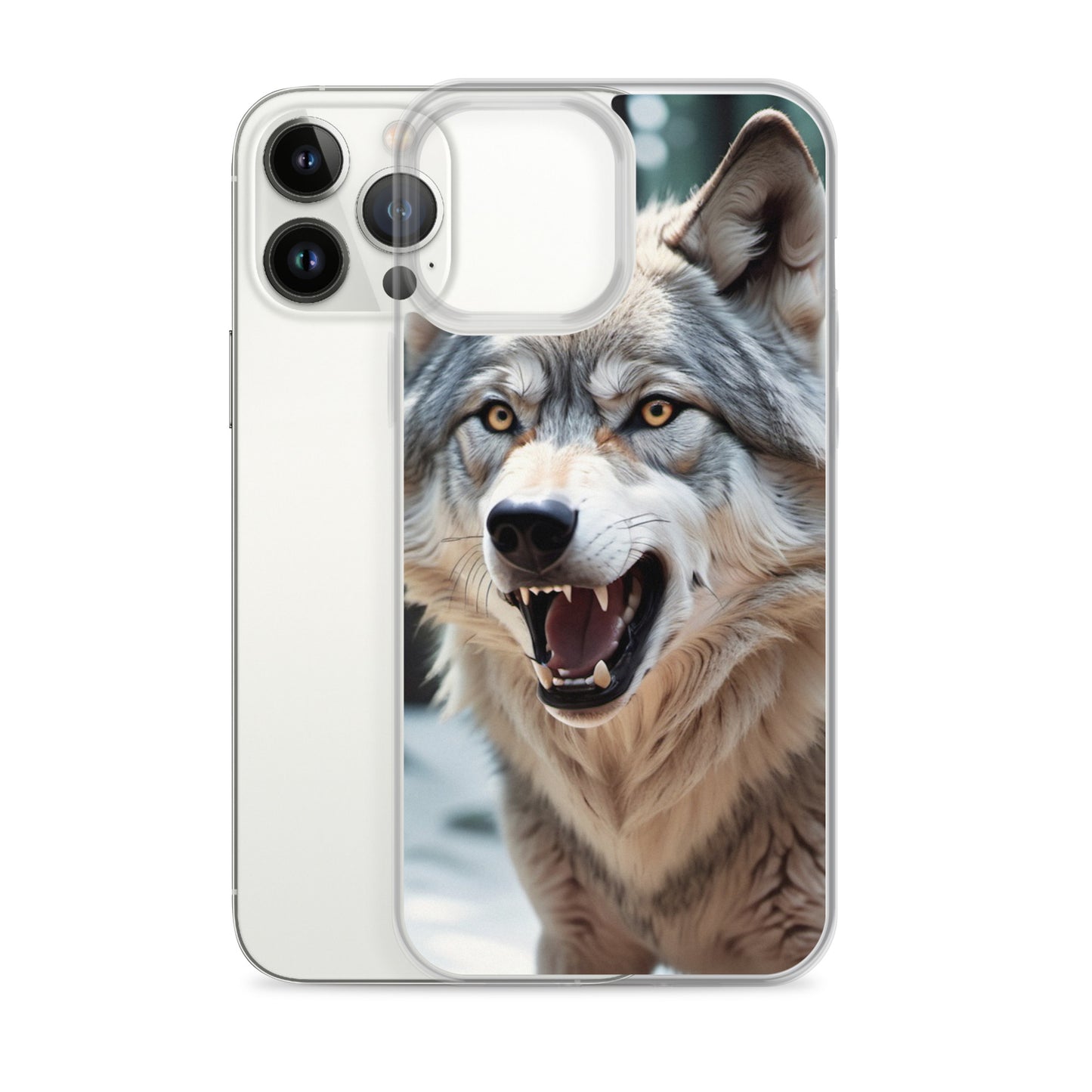 Fierce Wolf iPhone 13 Case – Compatible with iPhone 11, iPhone 16 Pro & More