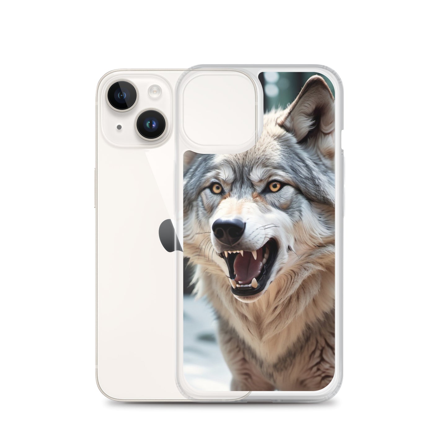 Fierce Wolf iPhone 13 Case – Compatible with iPhone 11, iPhone 16 Pro & More