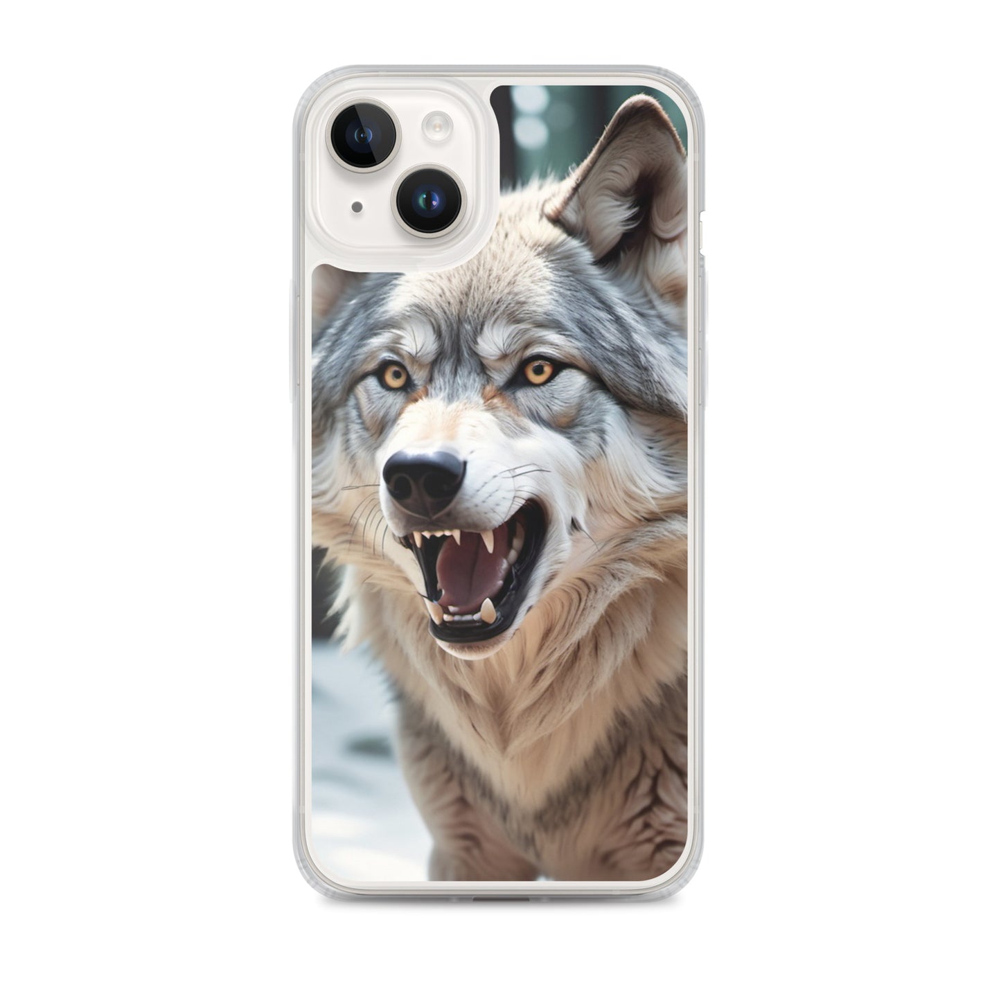 Fierce Wolf iPhone 13 Case – Compatible with iPhone 11, iPhone 16 Pro & More iPhone 14 Plus
