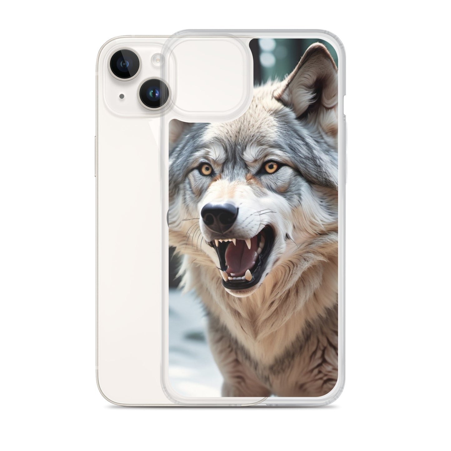 Fierce Wolf iPhone 13 Case – Compatible with iPhone 11, iPhone 16 Pro & More