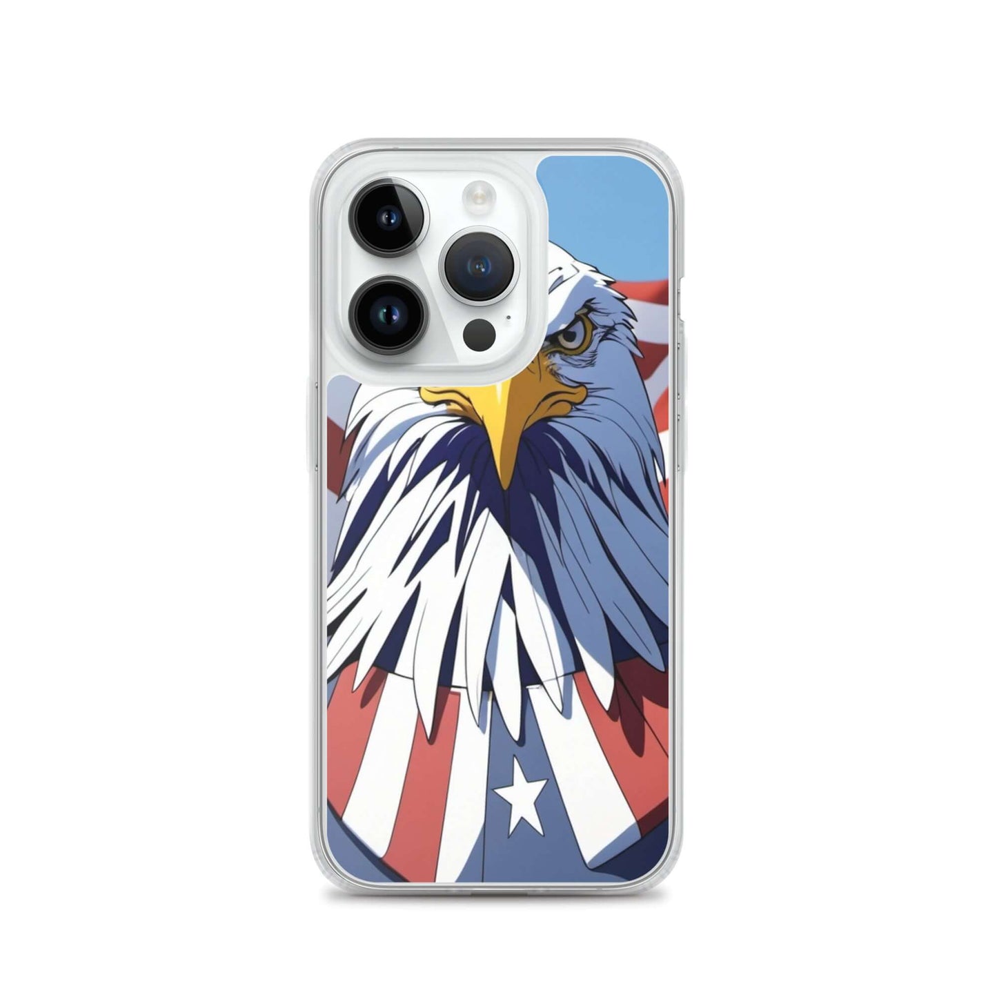 🦅 Superficient iPhone 15 Plus Case: Cartoon Bald Eagle Design (Fits iPhone 7–16) iPhone 14 Pro