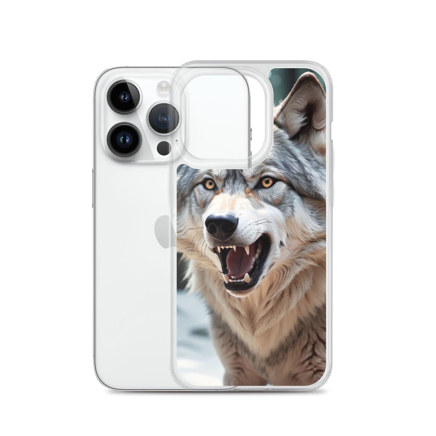 Fierce Wolf iPhone 13 Case – Compatible with iPhone 11, iPhone 16 Pro & More