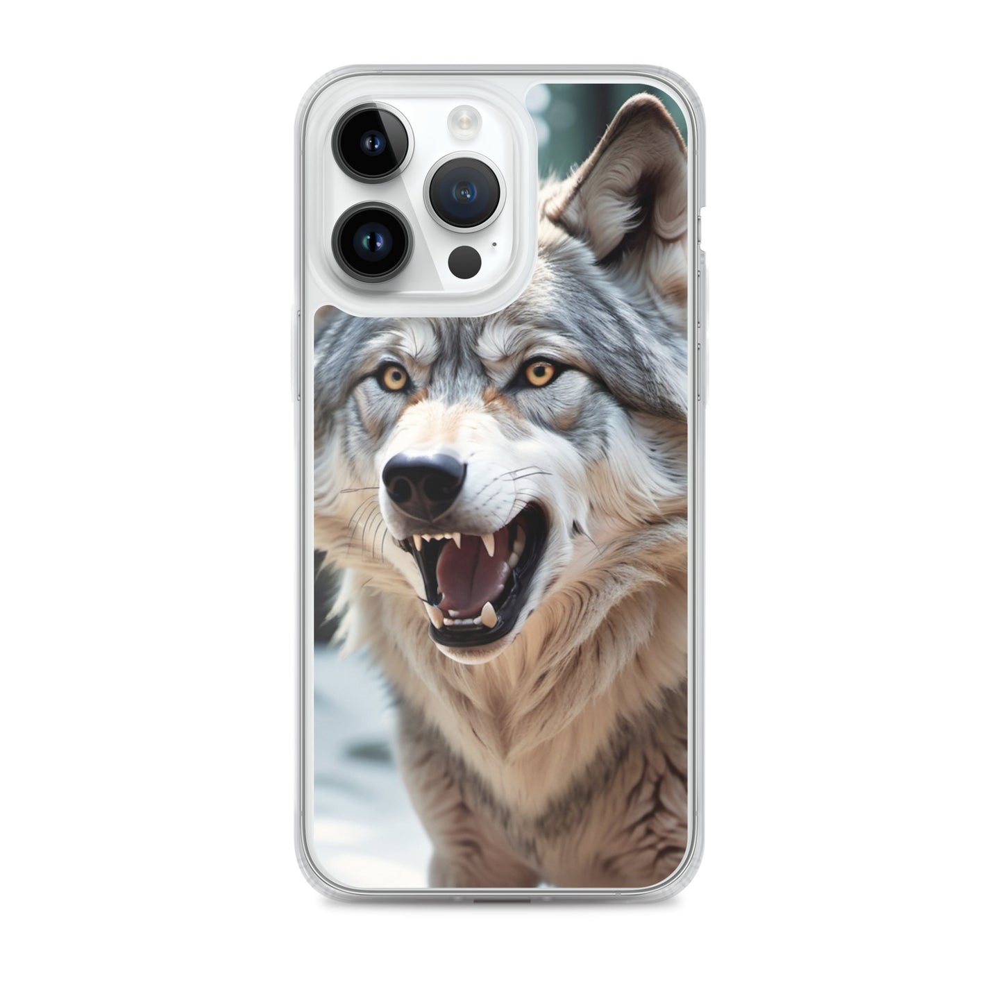 Fierce Wolf iPhone 13 Case – Compatible with iPhone 11, iPhone 16 Pro & More iPhone 14 Pro Max