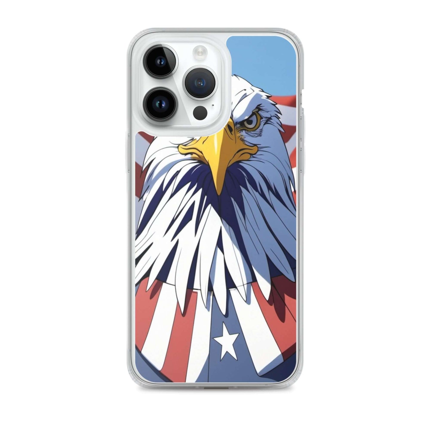 🦅 Superficient iPhone 15 Plus Case: Cartoon Bald Eagle Design (Fits iPhone 7–16) iPhone 14 Pro Max