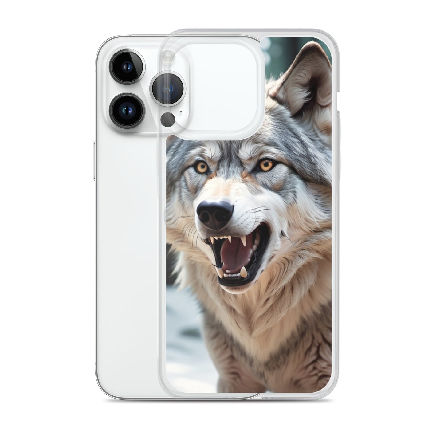 Fierce Wolf iPhone 13 Case – Compatible with iPhone 11, iPhone 16 Pro & More