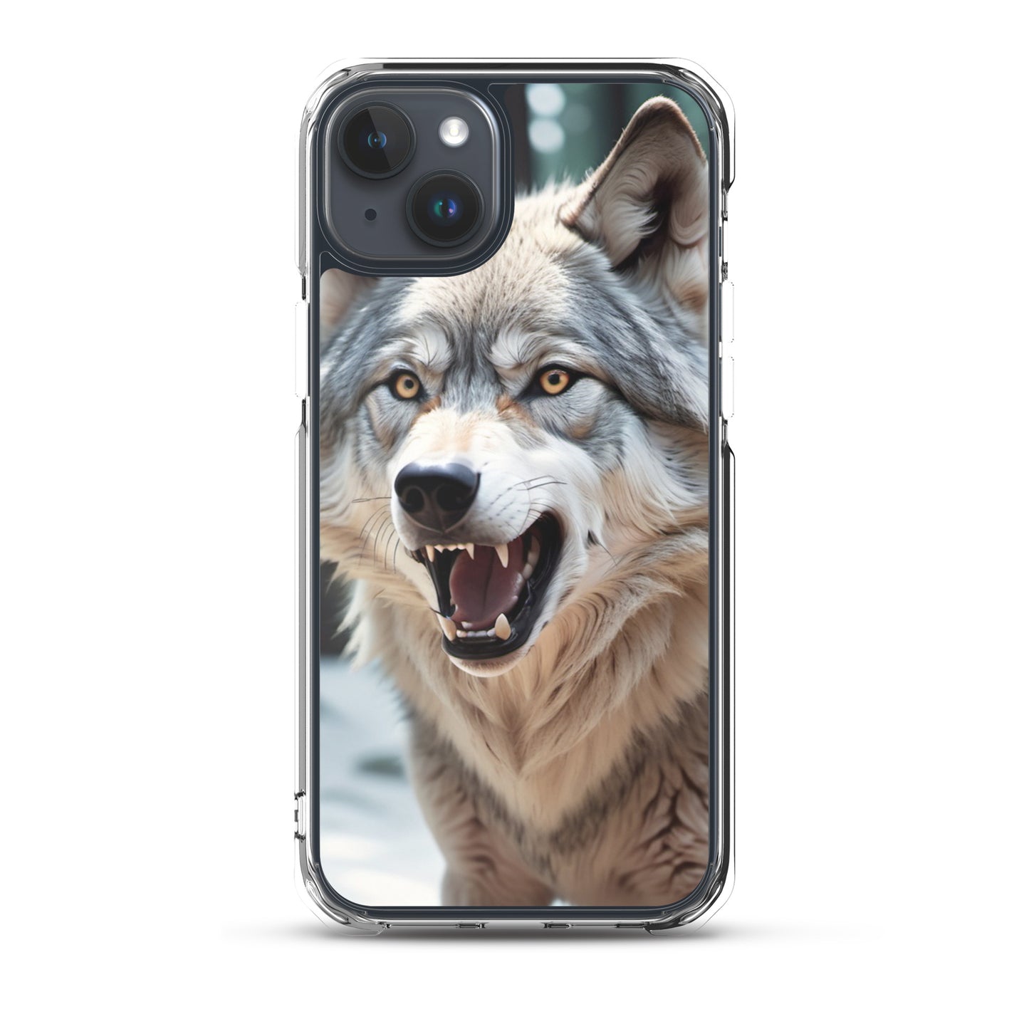 Fierce Wolf iPhone 13 Case – Compatible with iPhone 11, iPhone 16 Pro & More iPhone 15 Plus