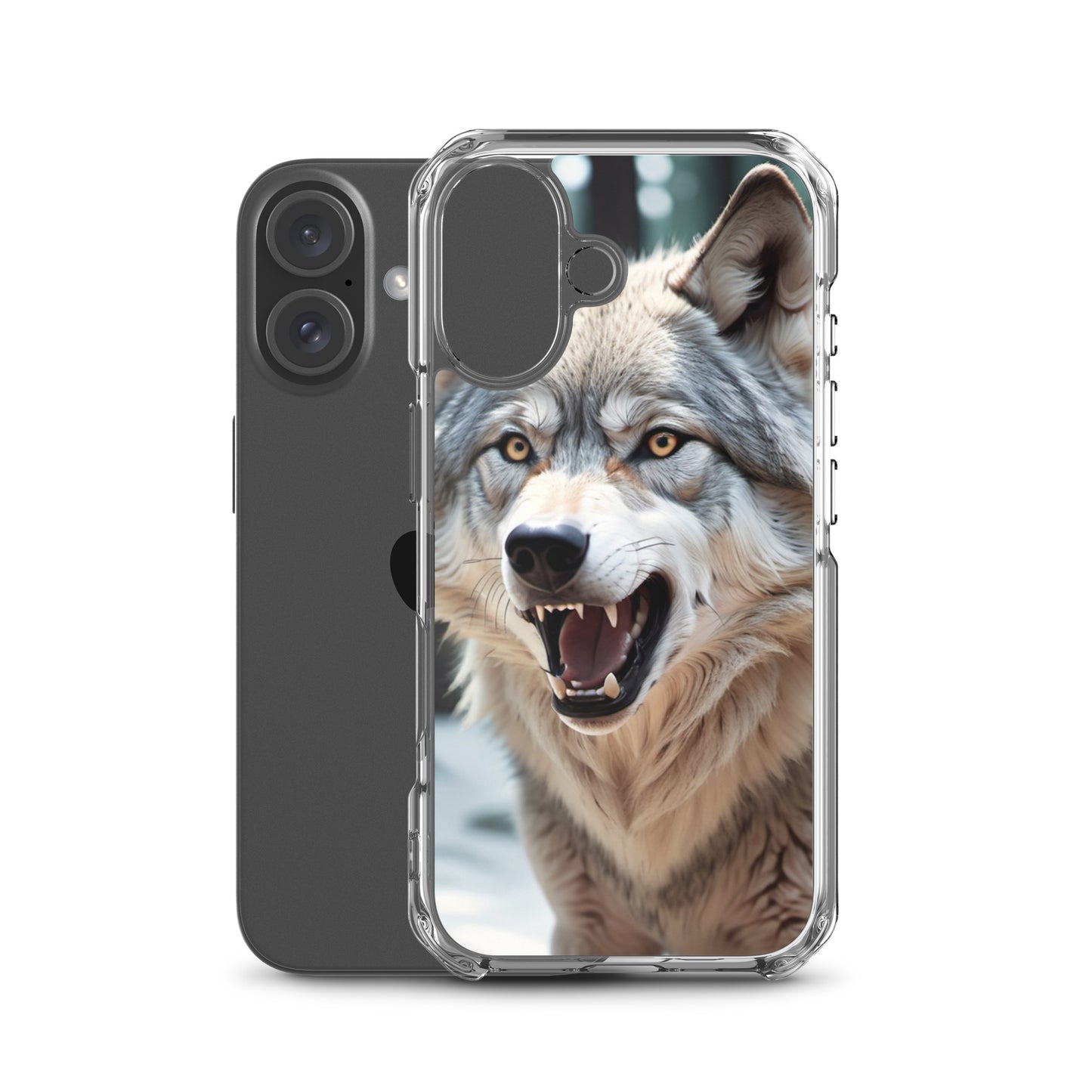 Fierce Wolf iPhone 13 Case – Compatible with iPhone 11, iPhone 16 Pro & More