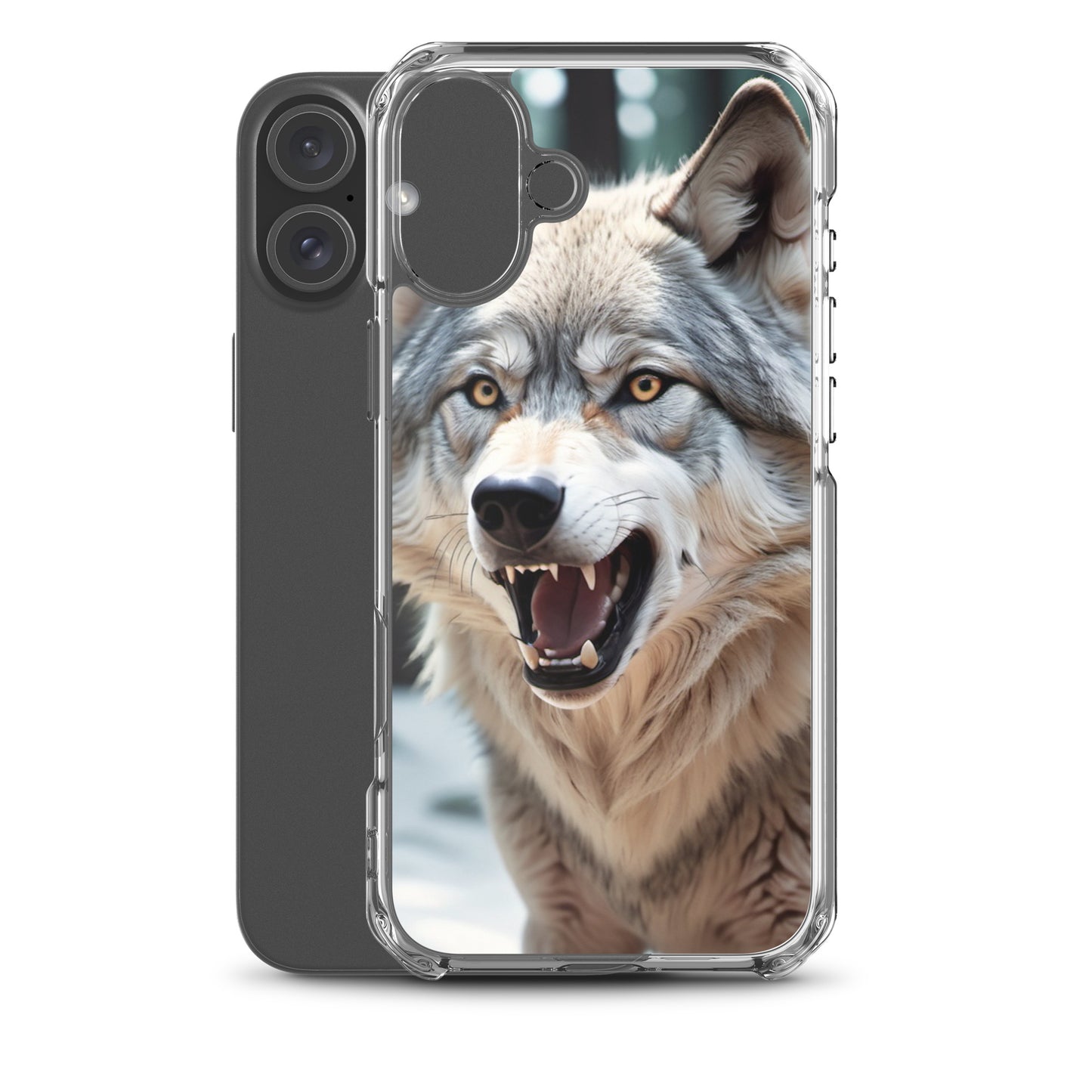 Fierce Wolf iPhone 13 Case – Compatible with iPhone 11, iPhone 16 Pro & More