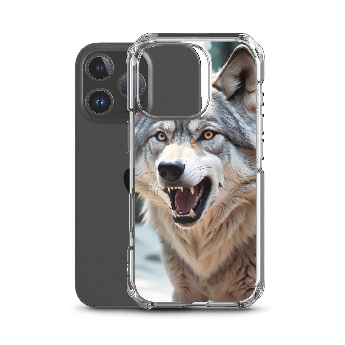 Fierce Wolf iPhone 13 Case – Compatible with iPhone 11, iPhone 16 Pro & More