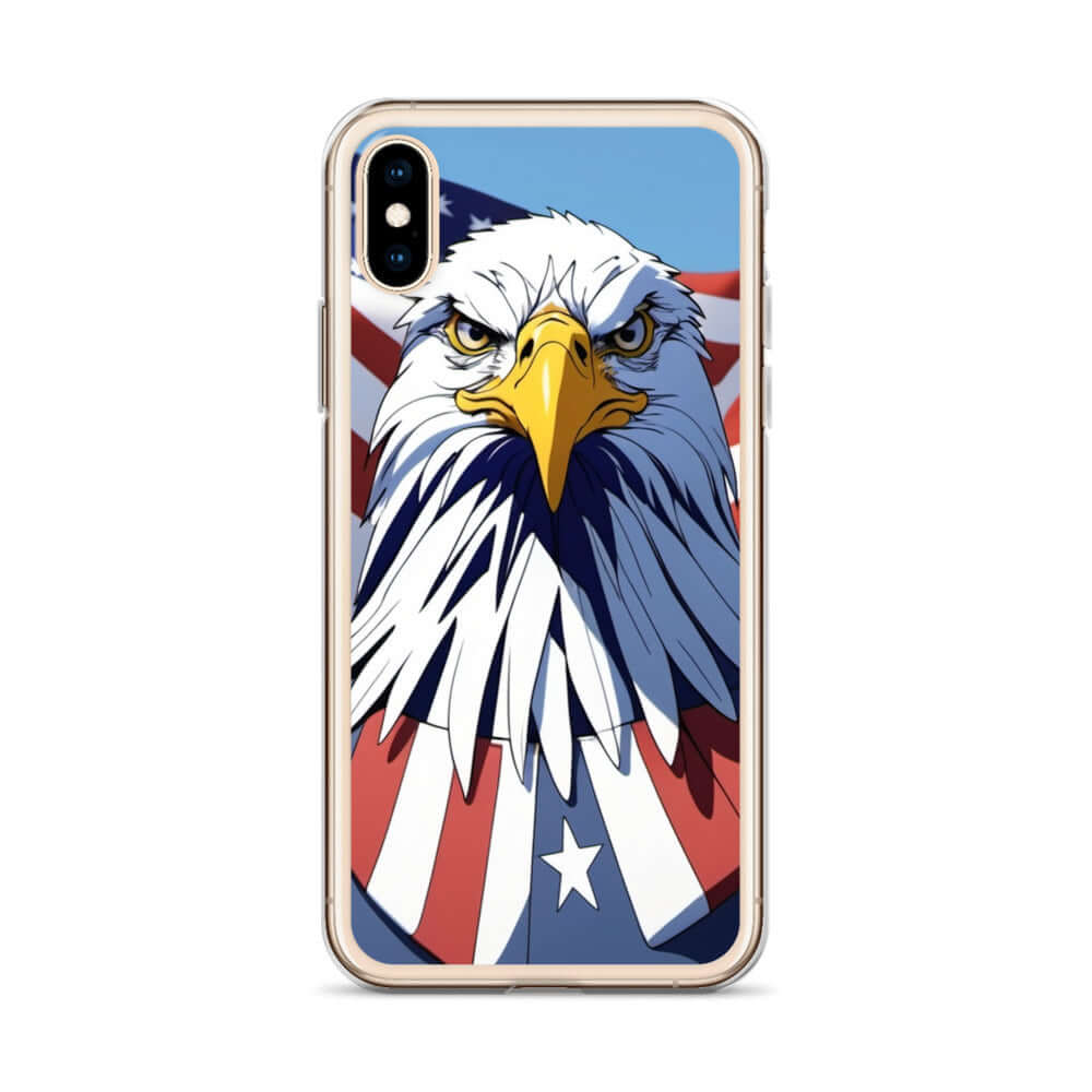🦅 Superficient iPhone 15 Plus Case: Cartoon Bald Eagle Design (Fits iPhone 7–16)