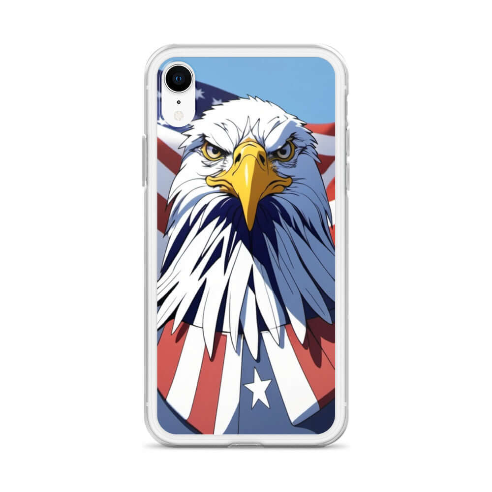 🦅 Superficient iPhone 15 Plus Case: Cartoon Bald Eagle Design (Fits iPhone 7–16)