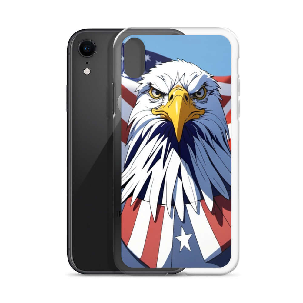 🦅 Superficient iPhone 15 Plus Case: Cartoon Bald Eagle Design (Fits iPhone 7–16)