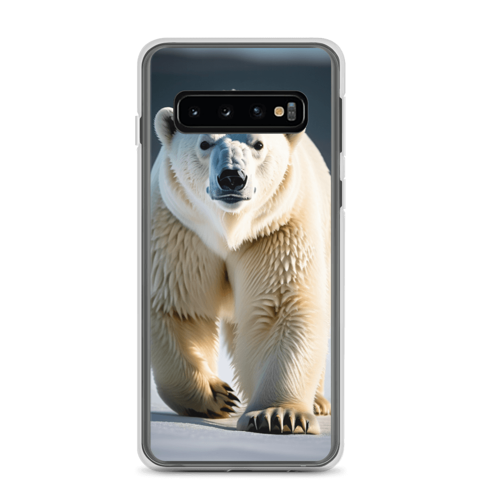 S23 Ultra Case – Polar Bear Design | Fits Galaxy S10 to S25 (Plus & Ultra) Samsung Galaxy S10