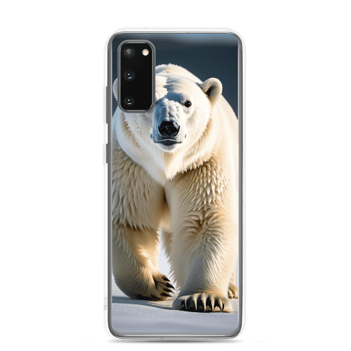 S23 Ultra Case – Polar Bear Design | Fits Galaxy S10 to S25 (Plus & Ultra) Samsung Galaxy S20
