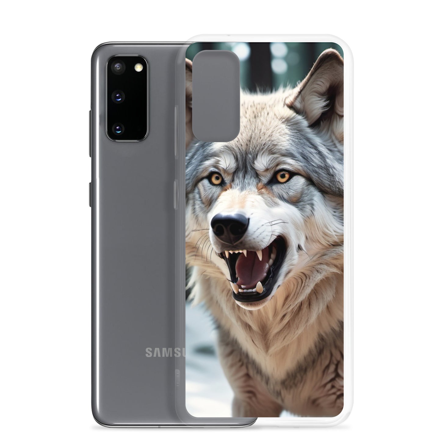 🐺 S24 Ultra Case – Fierce Wolf Design | Fits Samsung Galaxy S10 to S25 (Plus & Ultra Included)