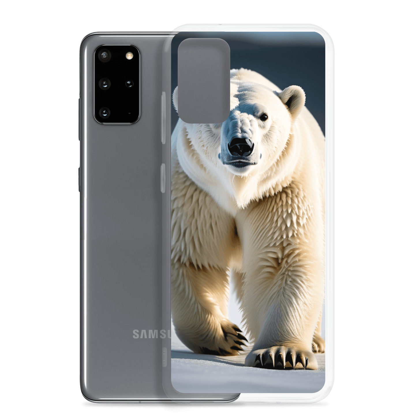 S23 Ultra Case – Polar Bear Design | Fits Galaxy S10 to S25 (Plus & Ultra)