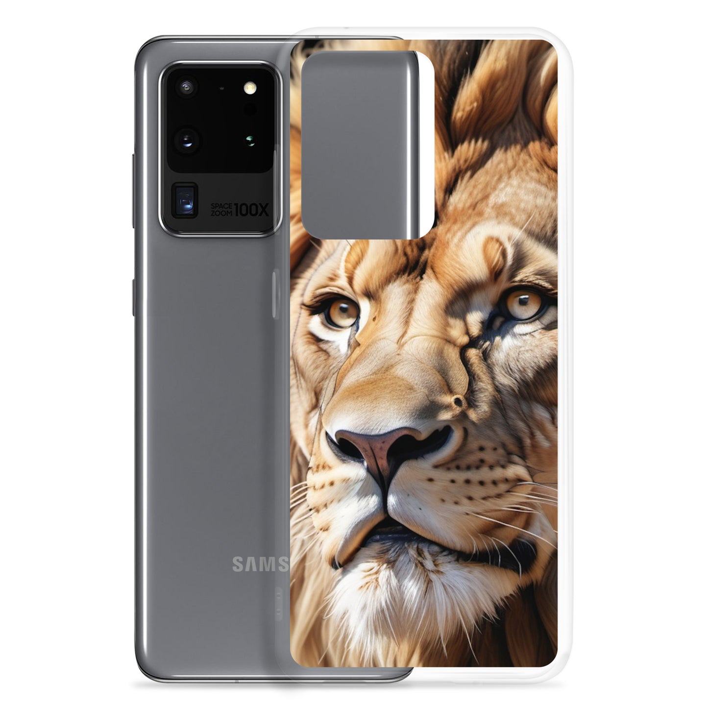 🦁 S24 Ultra Case – Majestic Lion Design | Fits Samsung Galaxy S10 to S25 (Plus & Ultra Included)