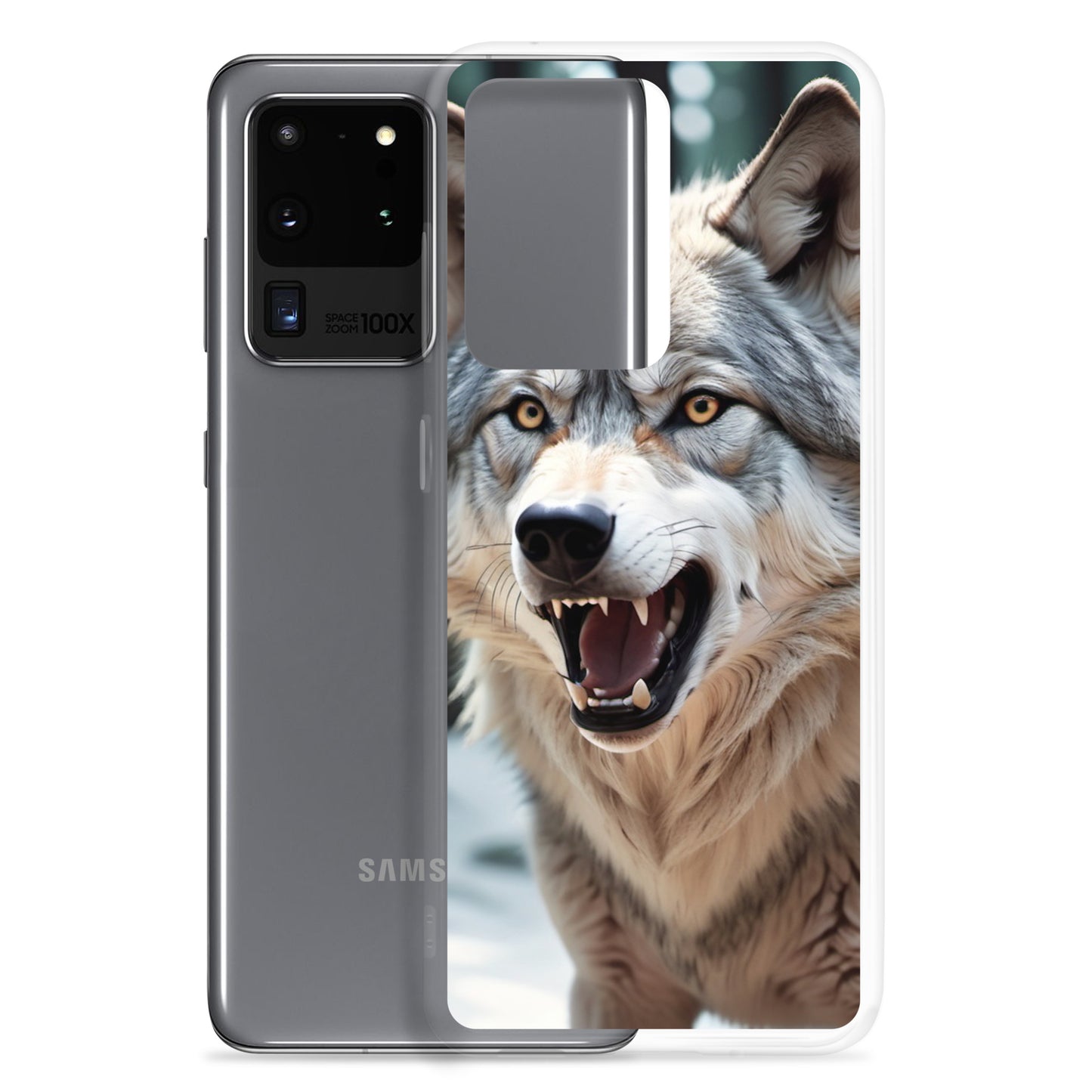 🐺 S24 Ultra Case – Fierce Wolf Design | Fits Samsung Galaxy S10 to S25 (Plus & Ultra Included)