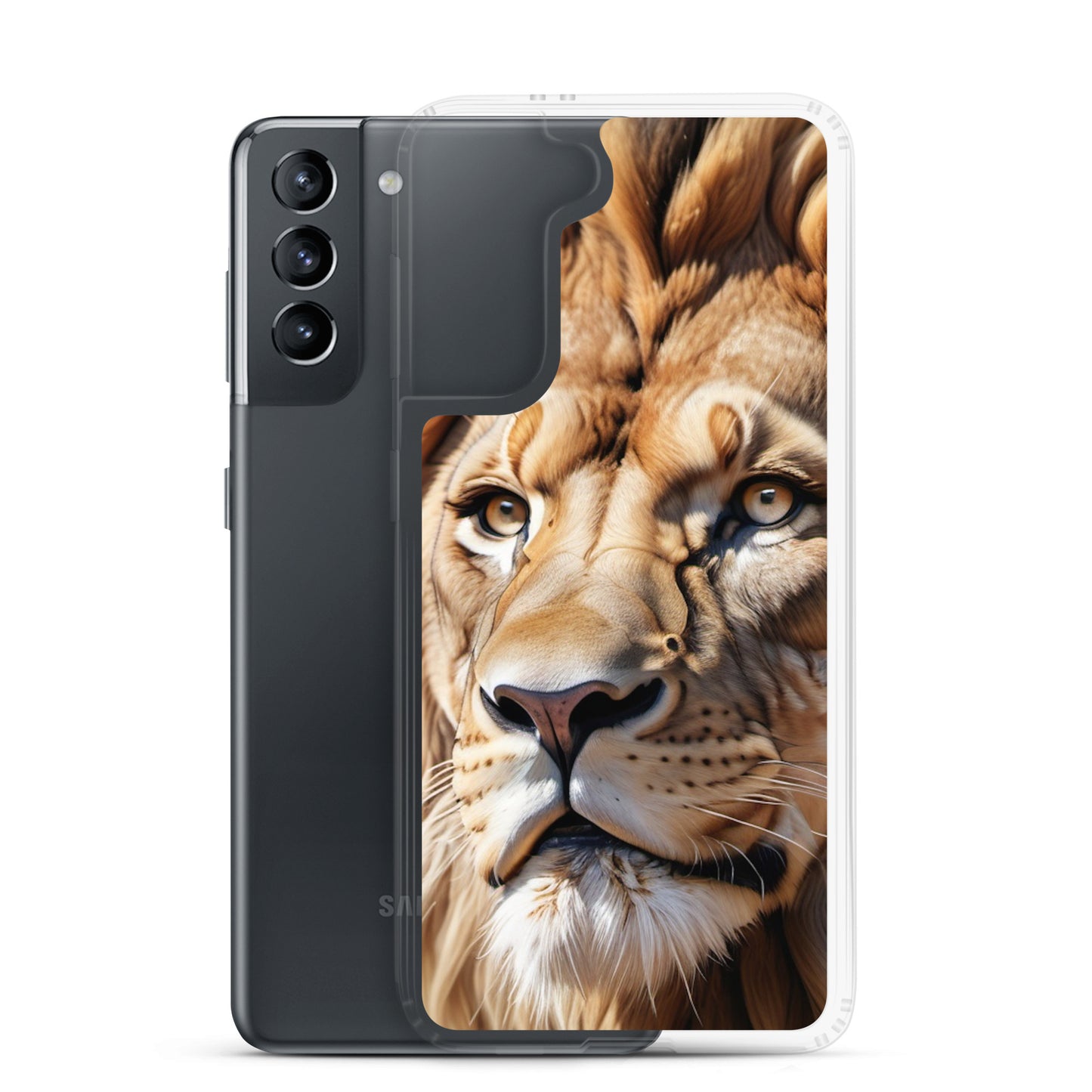 🦁 S24 Ultra Case – Majestic Lion Design | Fits Samsung Galaxy S10 to S25 (Plus & Ultra Included)