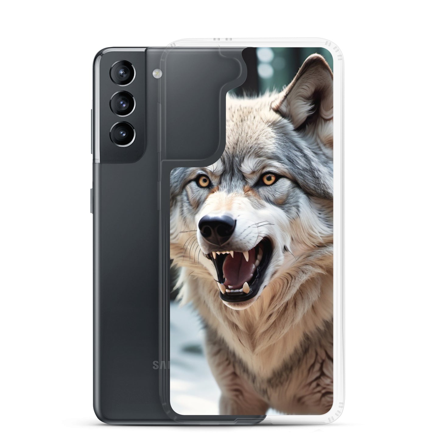 🐺 S24 Ultra Case – Fierce Wolf Design | Fits Samsung Galaxy S10 to S25 (Plus & Ultra Included)