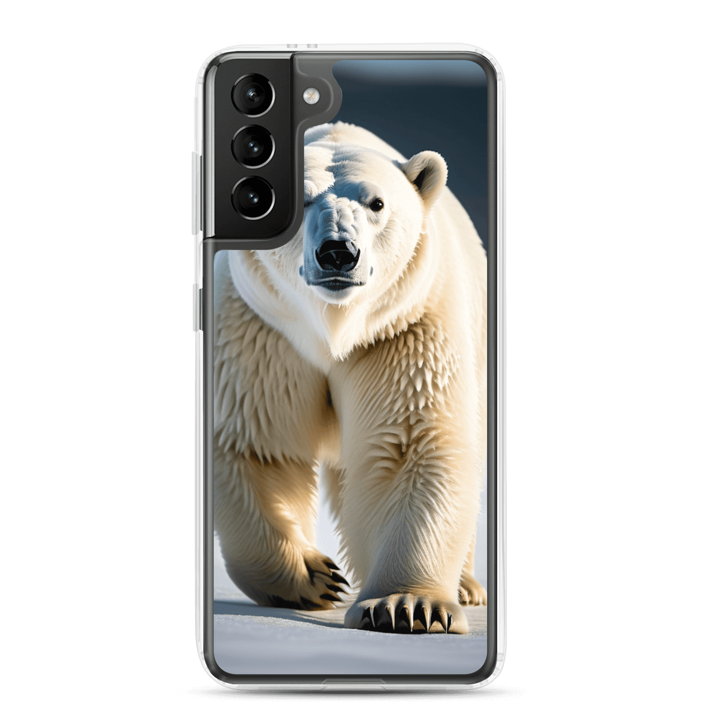 S23 Ultra Case – Polar Bear Design | Fits Galaxy S10 to S25 (Plus & Ultra) Samsung Galaxy S21 Plus