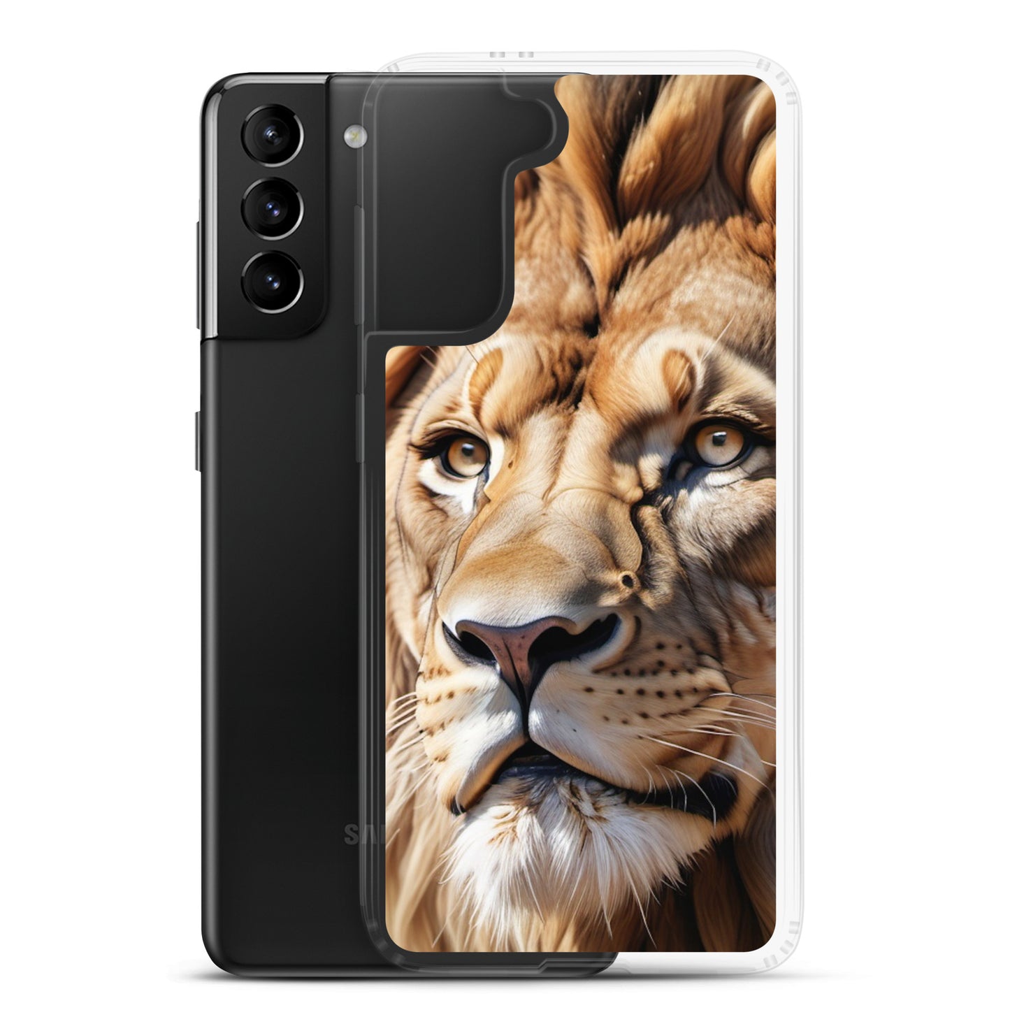 🦁 S24 Ultra Case – Majestic Lion Design | Fits Samsung Galaxy S10 to S25 (Plus & Ultra Included)