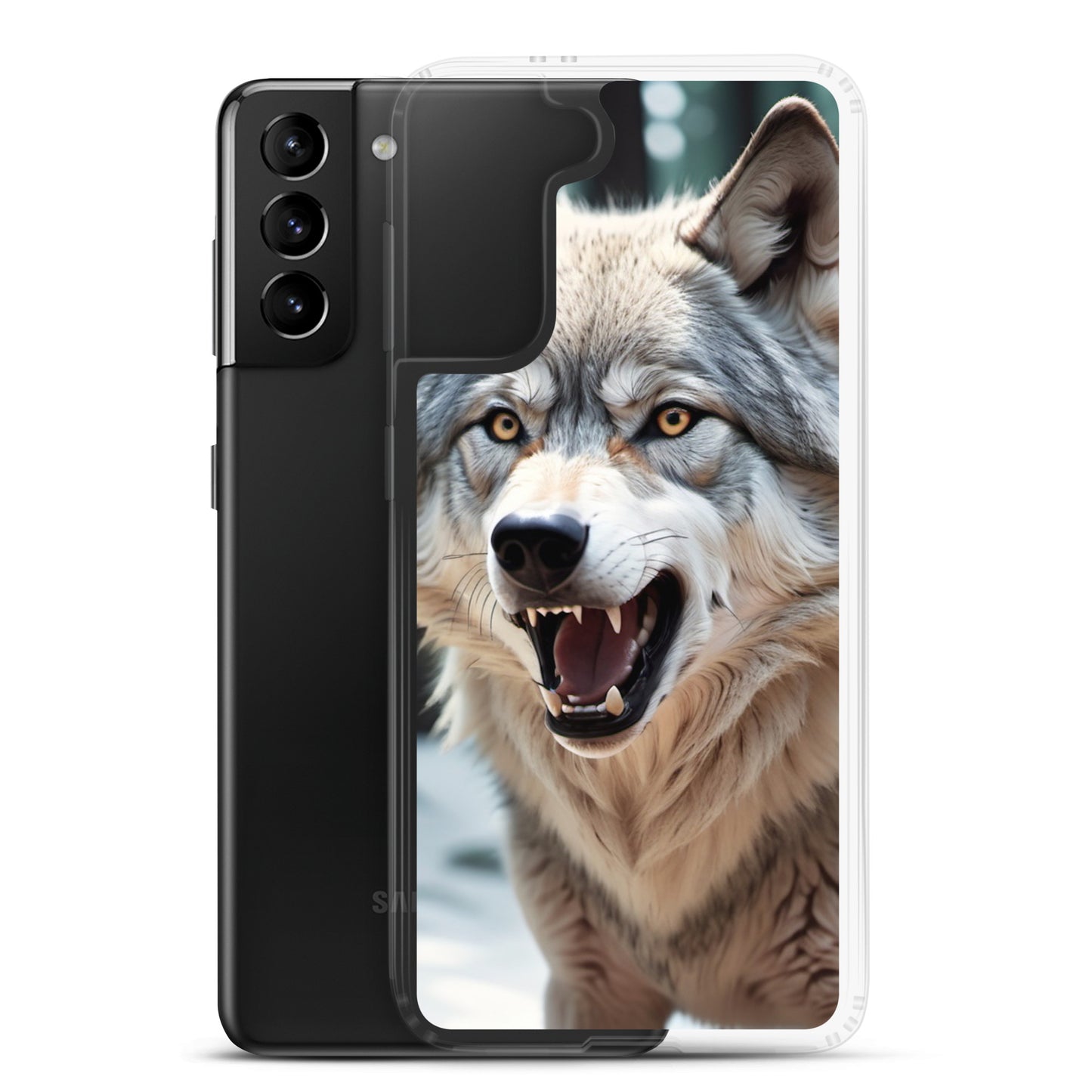 🐺 S24 Ultra Case – Fierce Wolf Design | Fits Samsung Galaxy S10 to S25 (Plus & Ultra Included)