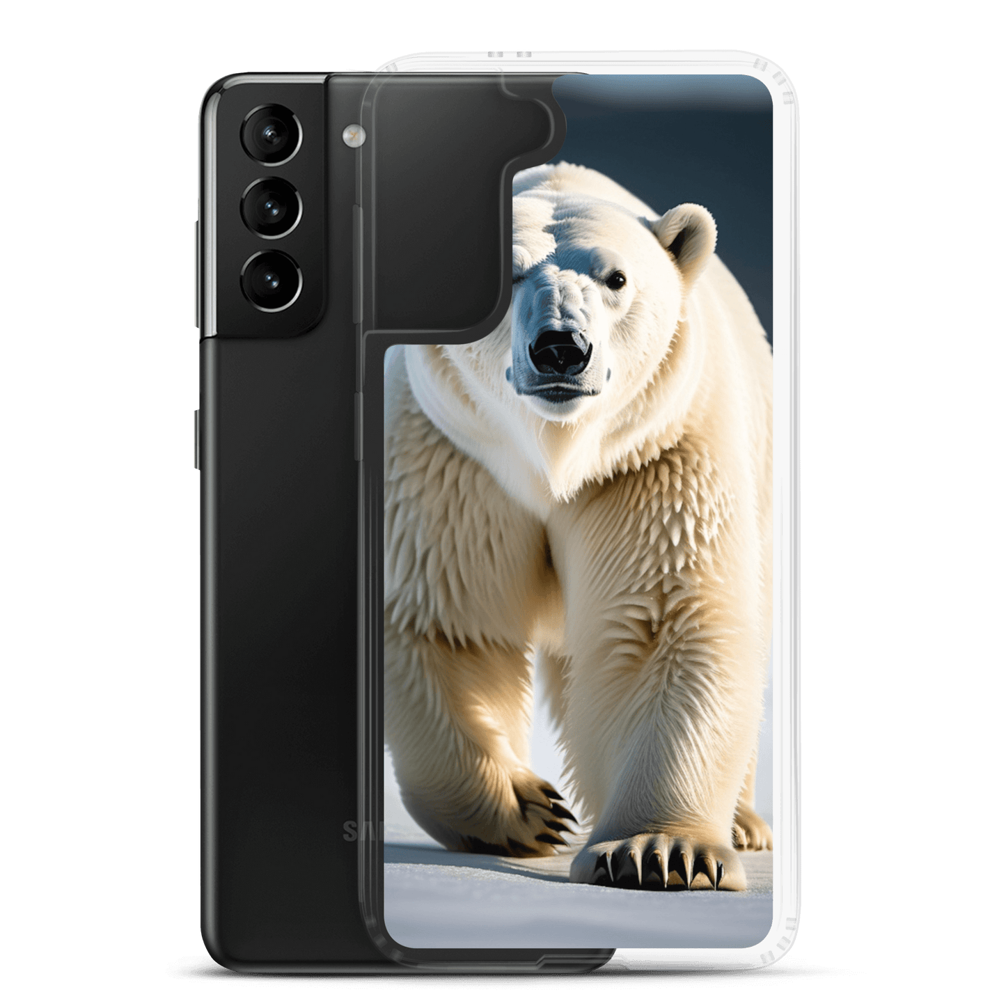 S23 Ultra Case – Polar Bear Design | Fits Galaxy S10 to S25 (Plus & Ultra)