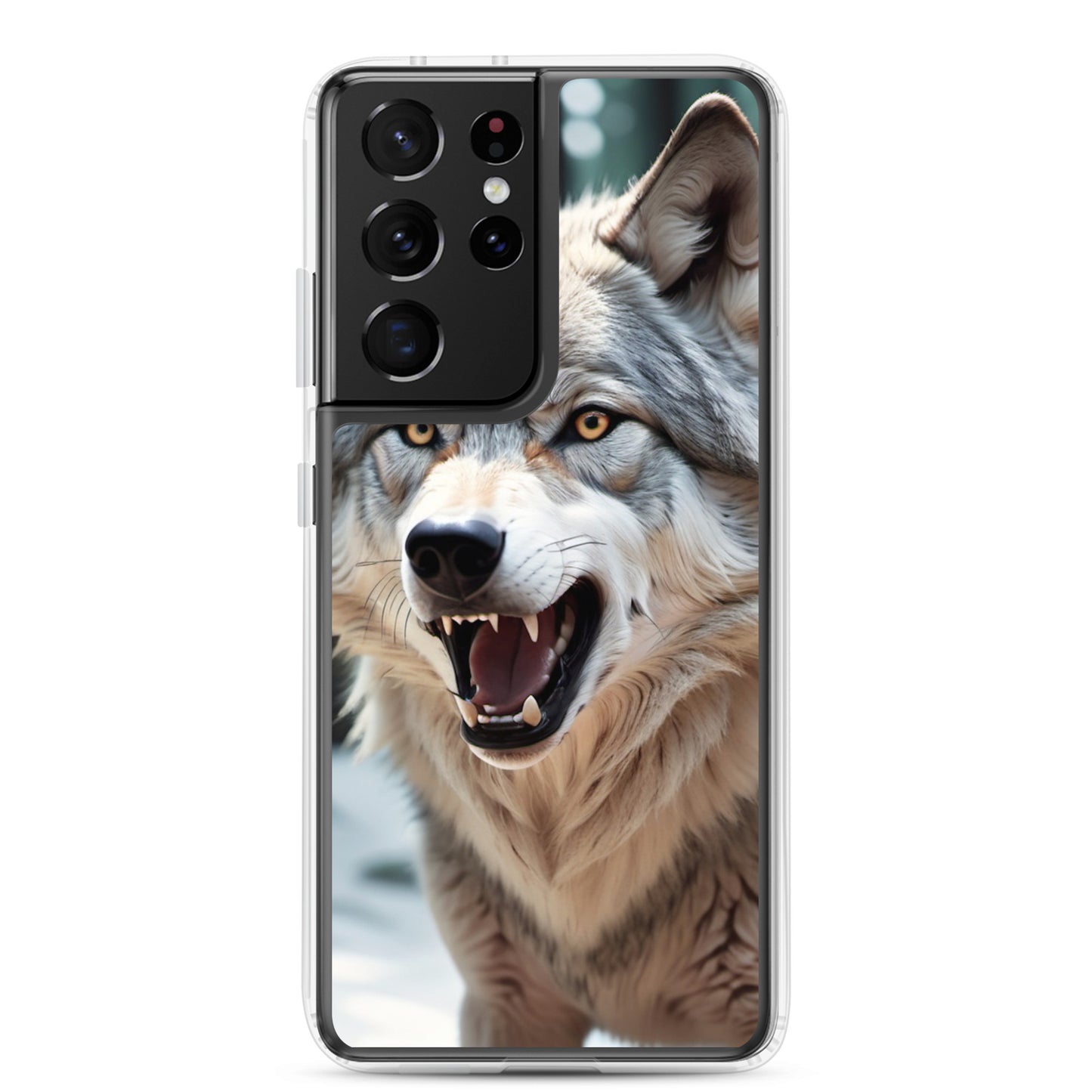 🐺 S24 Ultra Case – Fierce Wolf Design | Fits Samsung Galaxy S10 to S25 (Plus & Ultra Included) Samsung Galaxy S21 Ultra
