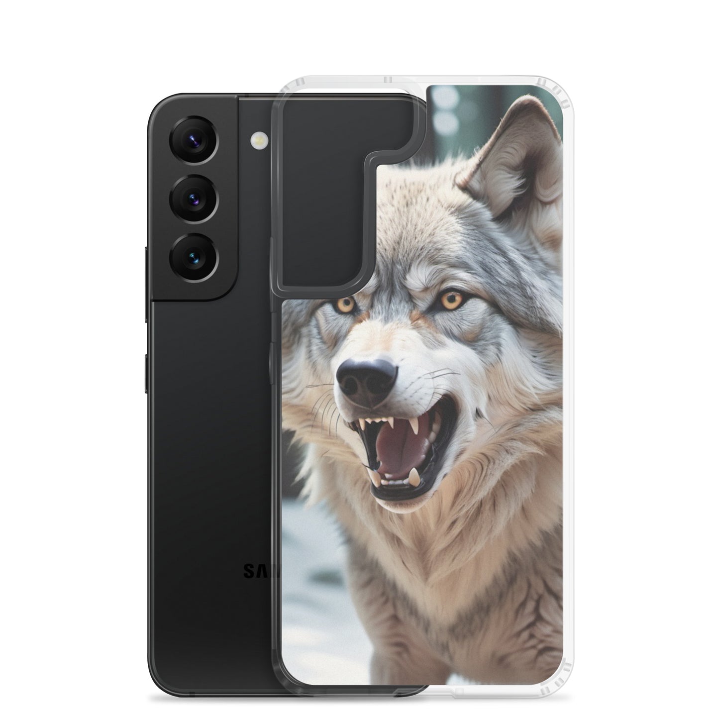 🐺 S24 Ultra Case – Fierce Wolf Design | Fits Samsung Galaxy S10 to S25 (Plus & Ultra Included)