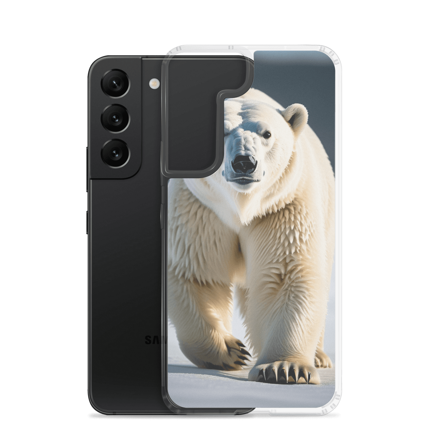 S23 Ultra Case – Polar Bear Design | Fits Galaxy S10 to S25 (Plus & Ultra)