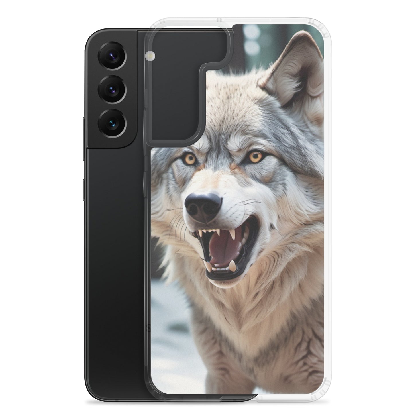 🐺 S24 Ultra Case – Fierce Wolf Design | Fits Samsung Galaxy S10 to S25 (Plus & Ultra Included)