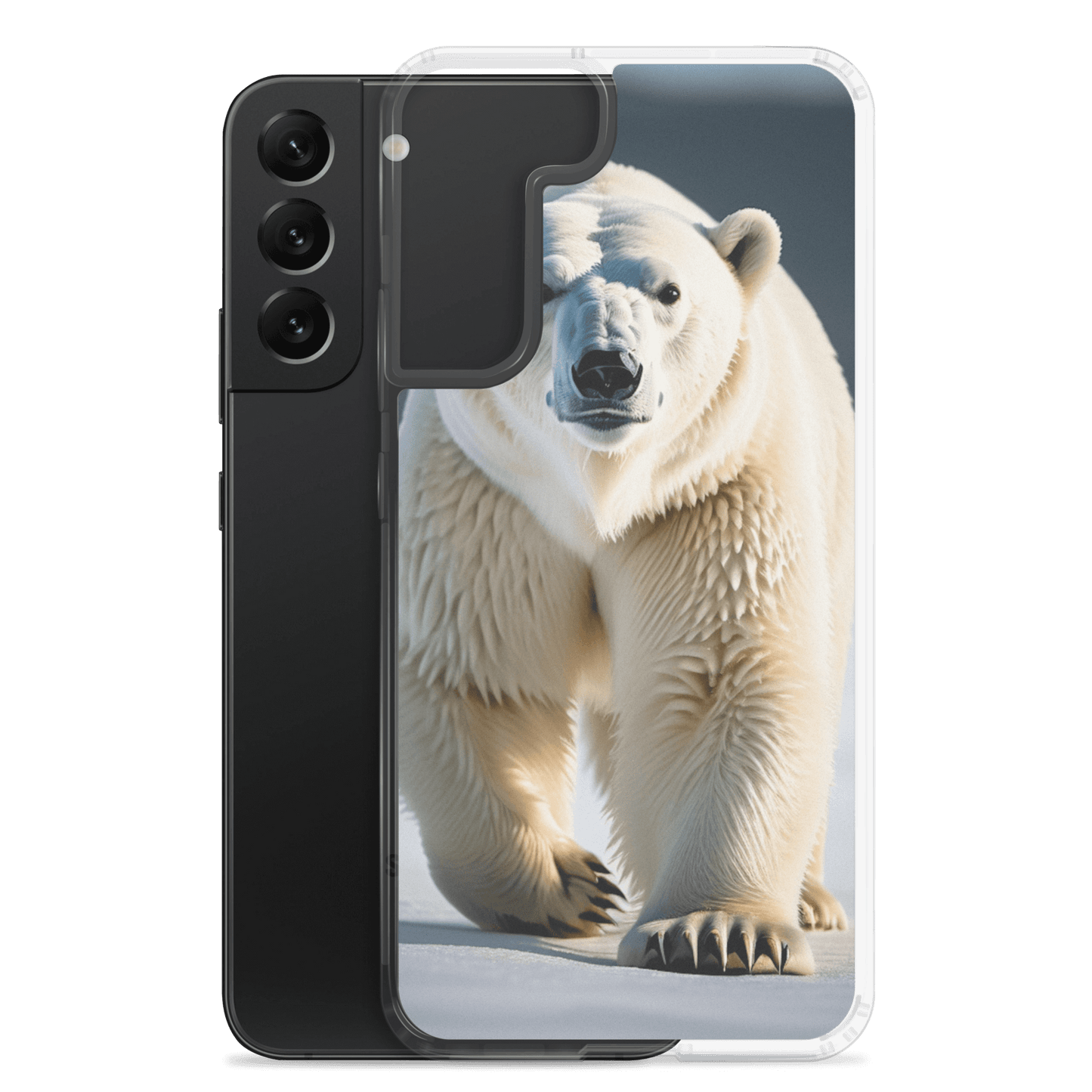S23 Ultra Case – Polar Bear Design | Fits Galaxy S10 to S25 (Plus & Ultra)