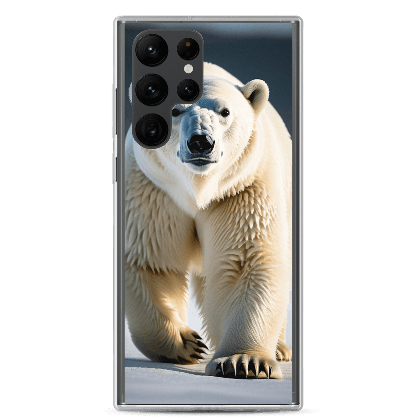 S23 Ultra Case – Polar Bear Design | Fits Galaxy S10 to S25 (Plus & Ultra) Samsung Galaxy S22 Ultra