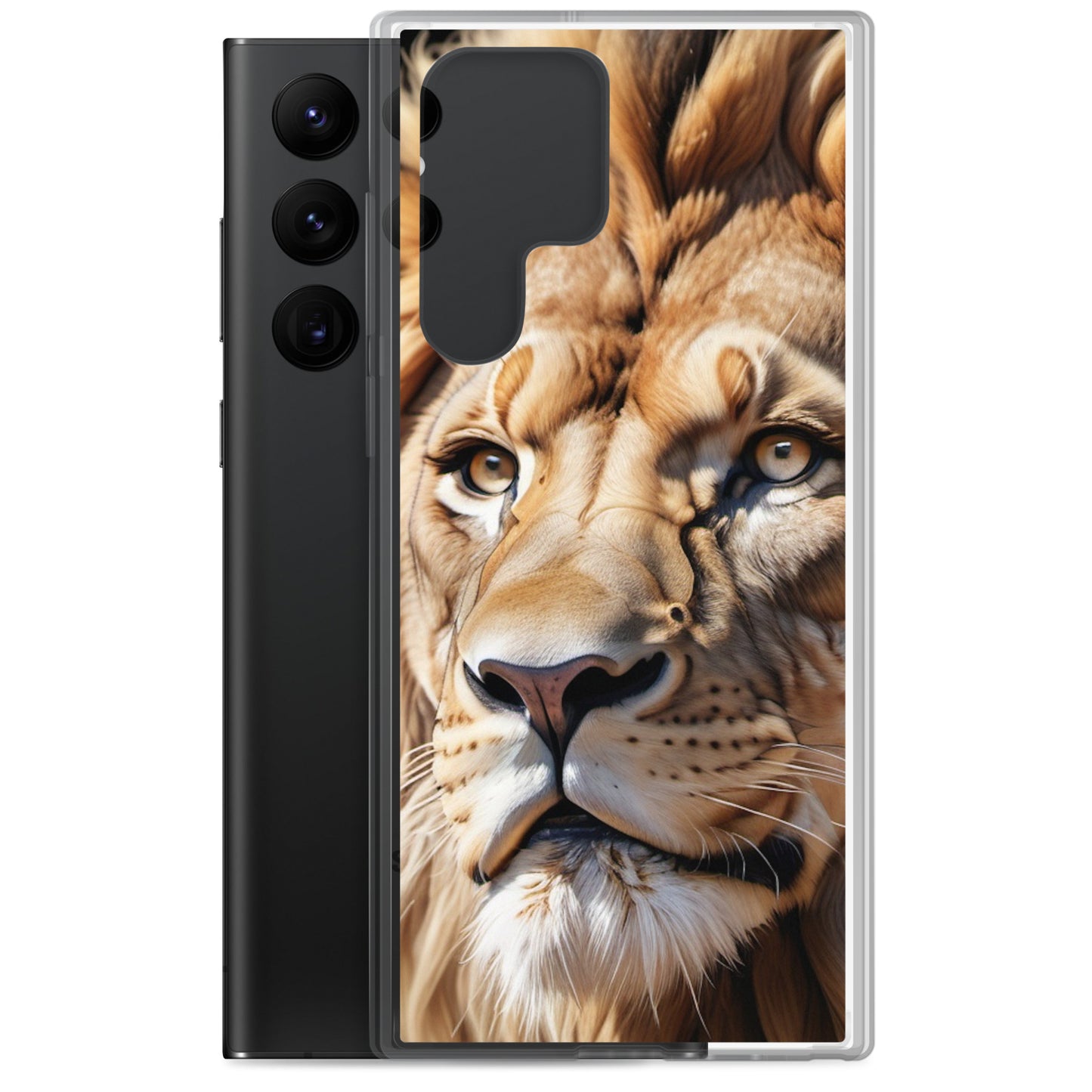 🦁 S24 Ultra Case – Majestic Lion Design | Fits Samsung Galaxy S10 to S25 (Plus & Ultra Included)