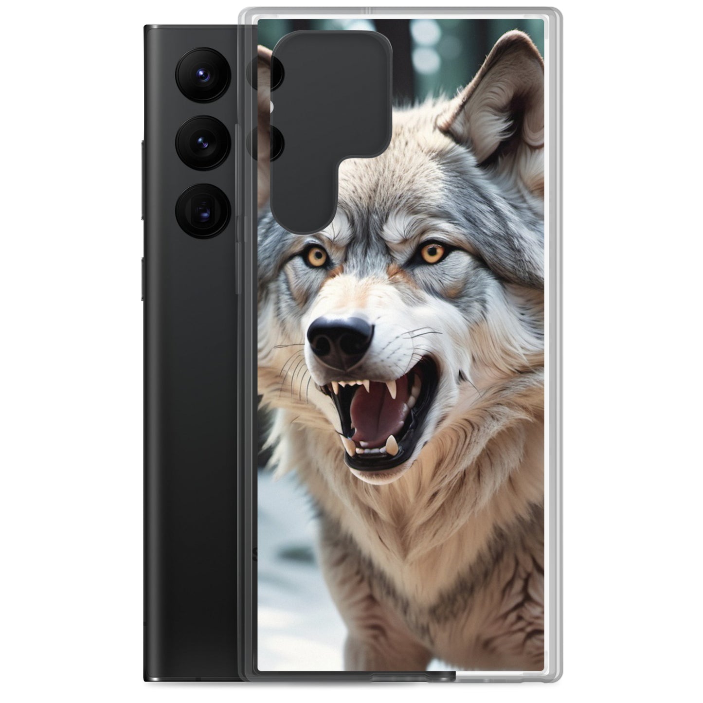 🐺 S24 Ultra Case – Fierce Wolf Design | Fits Samsung Galaxy S10 to S25 (Plus & Ultra Included)