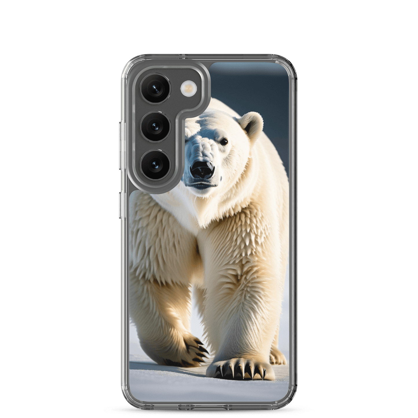 S23 Ultra Case – Polar Bear Design | Fits Galaxy S10 to S25 (Plus & Ultra) Samsung Galaxy S23