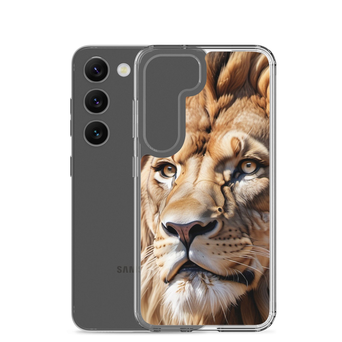 🦁 S24 Ultra Case – Majestic Lion Design | Fits Samsung Galaxy S10 to S25 (Plus & Ultra Included)