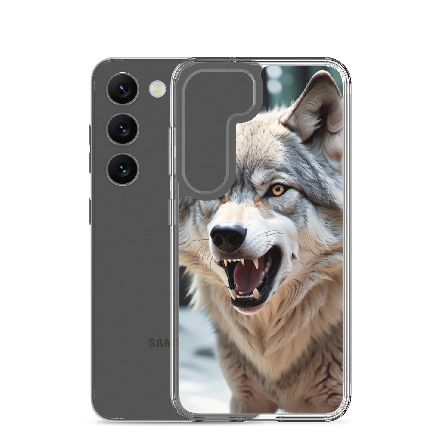 🐺 S24 Ultra Case – Fierce Wolf Design | Fits Samsung Galaxy S10 to S25 (Plus & Ultra Included)