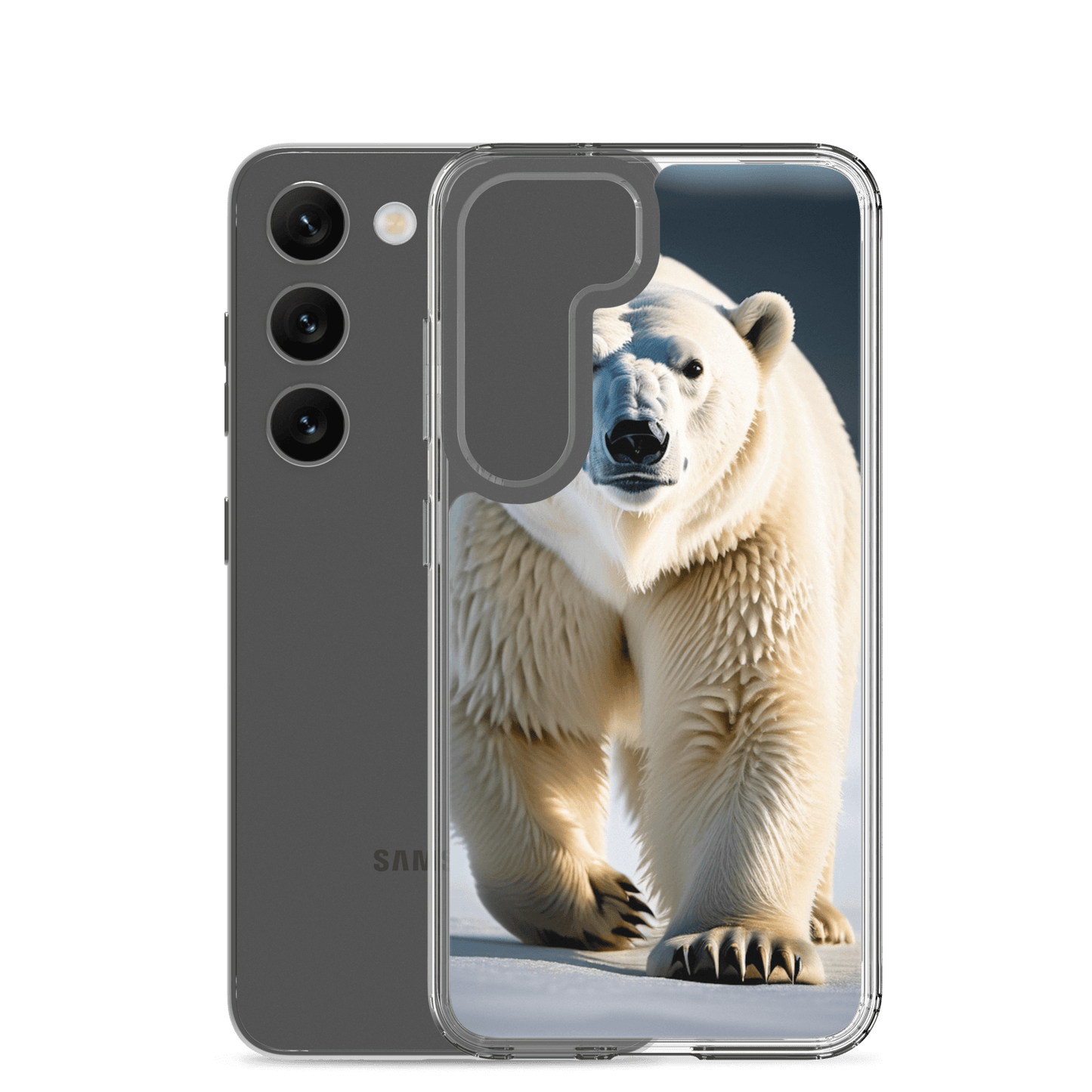 S23 Ultra Case – Polar Bear Design | Fits Galaxy S10 to S25 (Plus & Ultra)