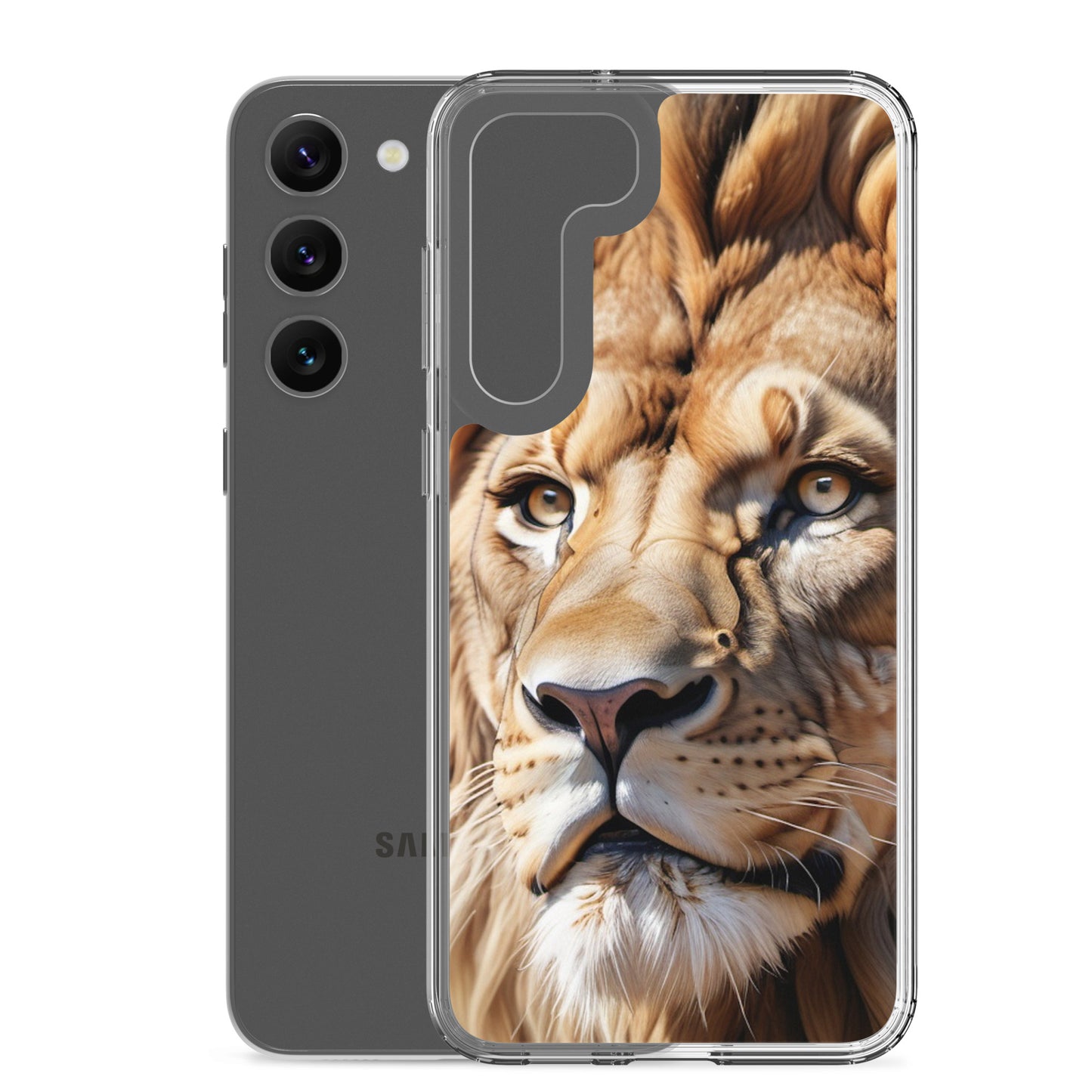 🦁 S24 Ultra Case – Majestic Lion Design | Fits Samsung Galaxy S10 to S25 (Plus & Ultra Included)