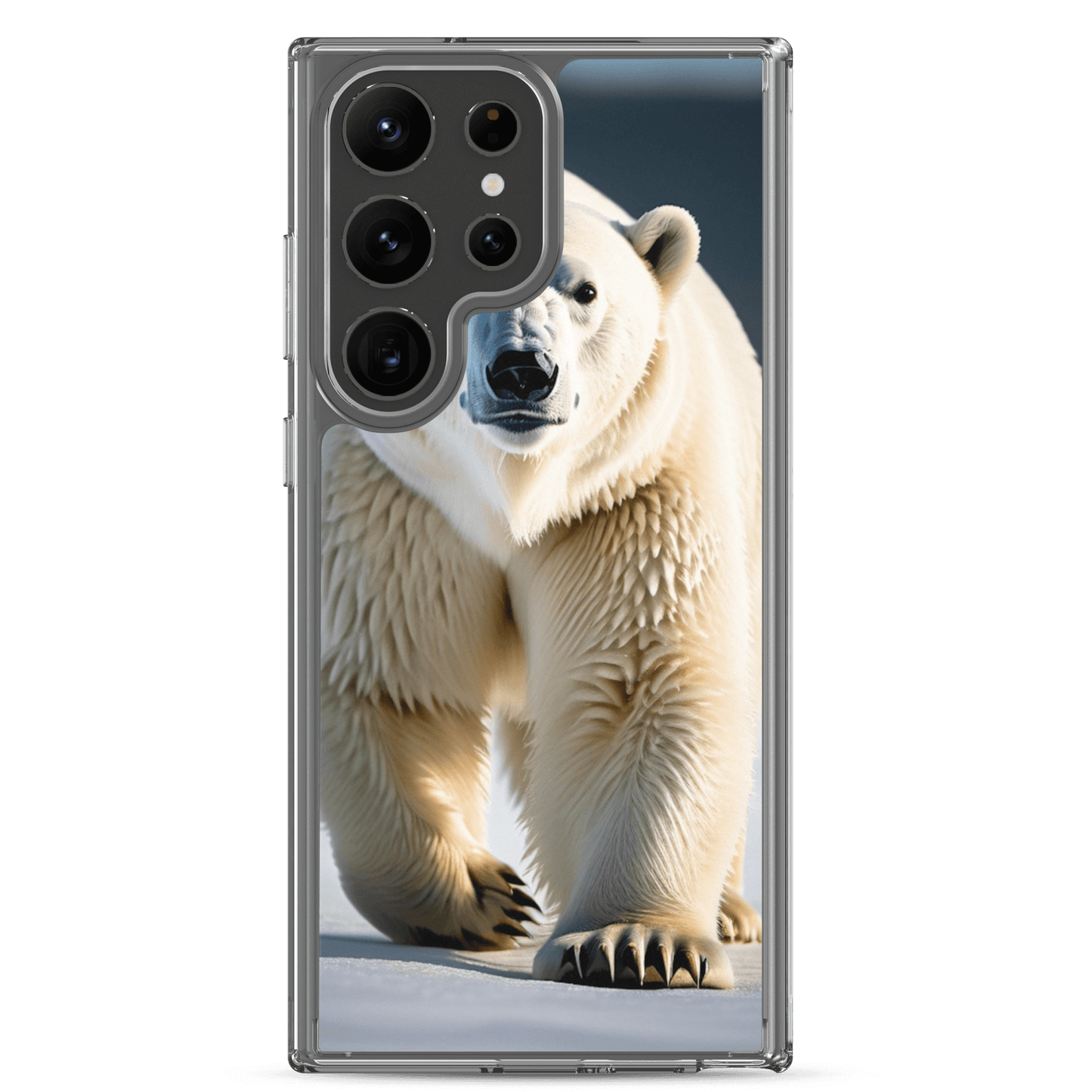 S23 Ultra Case – Polar Bear Design | Fits Galaxy S10 to S25 (Plus & Ultra) Samsung Galaxy S23 Ultra