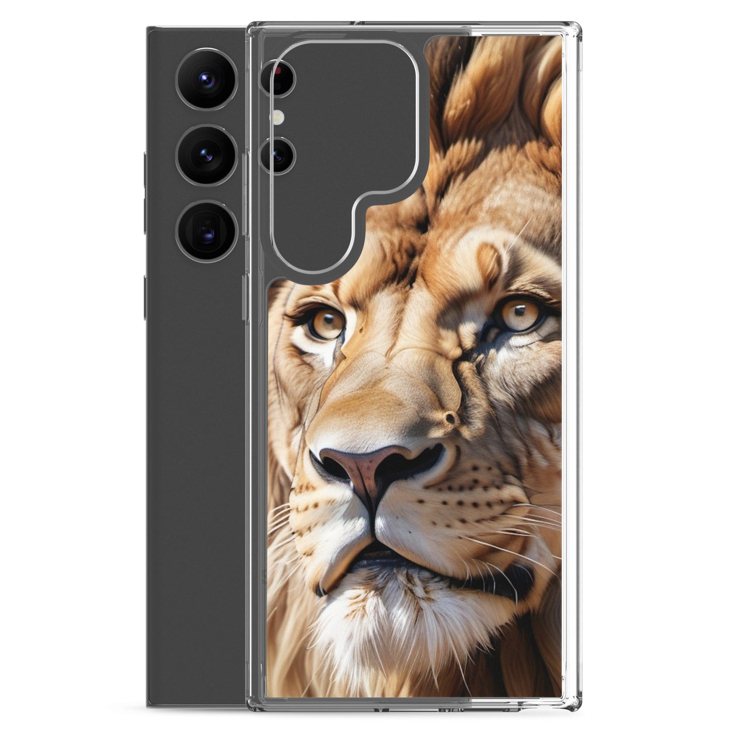 🦁 S24 Ultra Case – Majestic Lion Design | Fits Samsung Galaxy S10 to S25 (Plus & Ultra Included)